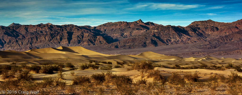 Mesquite Sand Dunes and Mountains