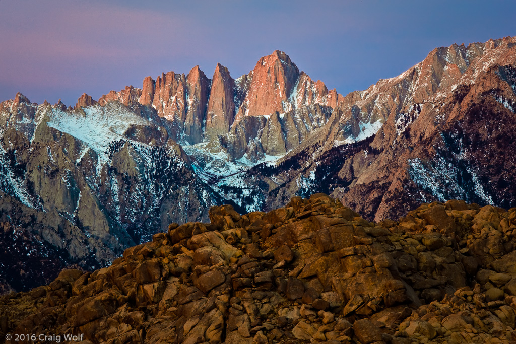 Mt. Whitney and the Alabama Hills